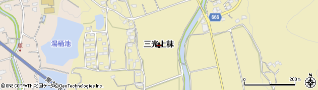 大分県中津市三光上秣周辺の地図