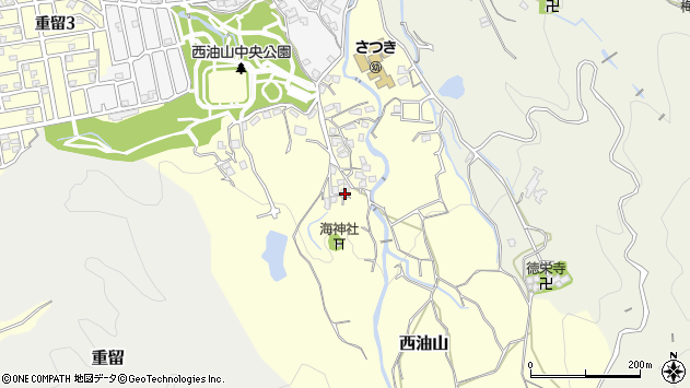 〒814-0173 福岡県福岡市早良区西油山の地図