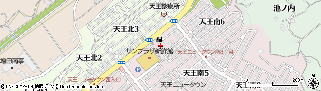 天王コミュニティーセンター周辺の地図
