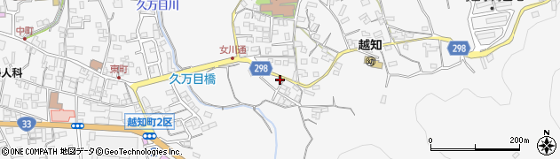 高知県高岡郡越知町越知甲1019周辺の地図