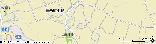 佐賀県唐津市鎮西町中野周辺の地図