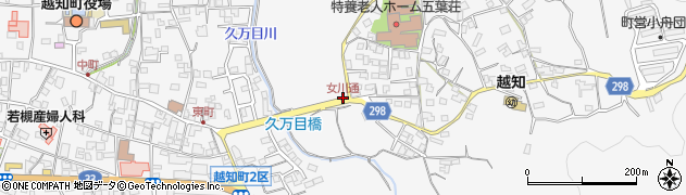 女川通周辺の地図