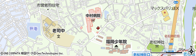 福岡県福岡市南区老司周辺の地図