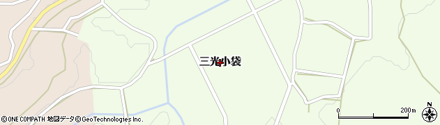 大分県中津市三光小袋周辺の地図