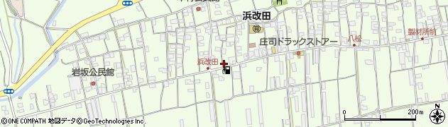 浜改田簡易郵便局周辺の地図