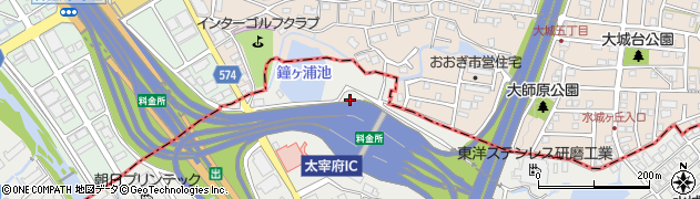 福岡県警察太宰府分駐隊周辺の地図