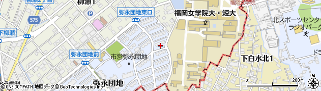 福岡県福岡市南区弥永団地17周辺の地図