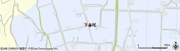 大分県宇佐市赤尾（下赤尾）周辺の地図