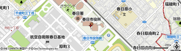 福岡県春日市周辺の地図