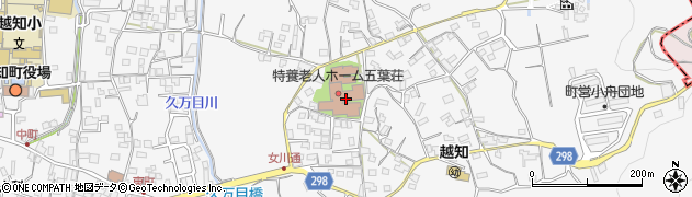 五葉荘周辺の地図