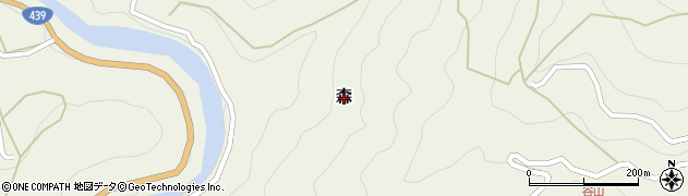 高知県仁淀川町（吾川郡）森周辺の地図