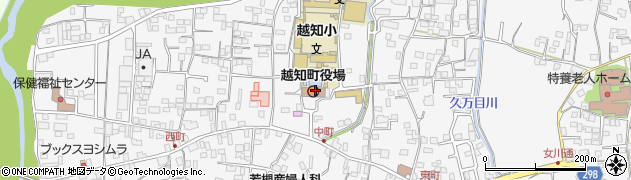 越知町役場　産業課周辺の地図