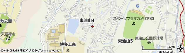 福岡県福岡市城南区東油山4丁目周辺の地図