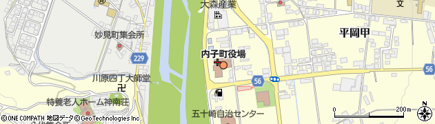 愛媛県喜多郡内子町周辺の地図