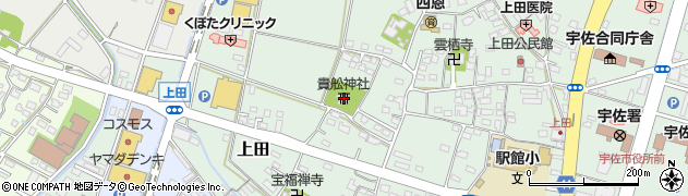 貴舩神社周辺の地図