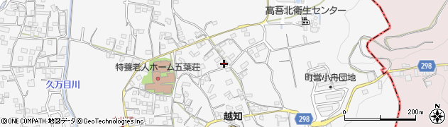 高知県高岡郡越知町越知甲349周辺の地図