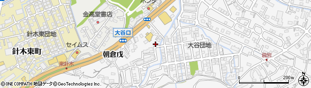 朝倉中山公園周辺の地図