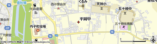 愛媛県喜多郡内子町平岡甲周辺の地図