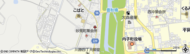 愛媛県喜多郡内子町五十崎甲990周辺の地図