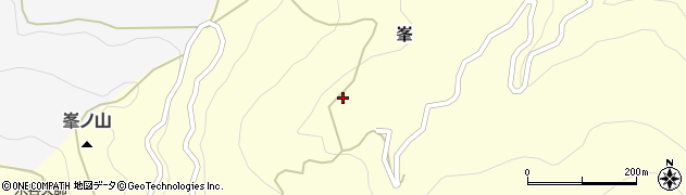 和歌山県東牟婁郡古座川町峯51周辺の地図