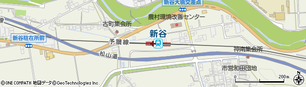 新谷駅周辺の地図
