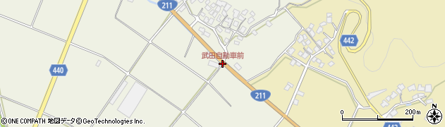 武田自動車前周辺の地図