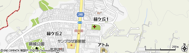 尾崎公園周辺の地図