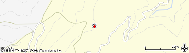 和歌山県東牟婁郡古座川町峯周辺の地図