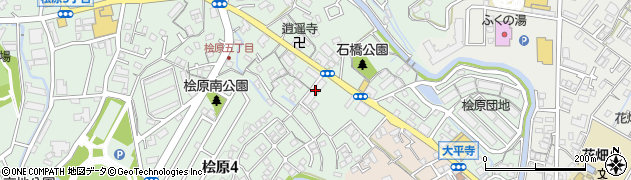 西日本鉄道株式会社　自動車事業本部・桧原自動車営業所周辺の地図