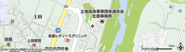 大分県宇佐市上田周辺の地図