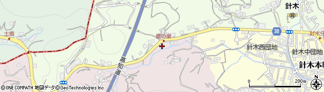 高知県高知市針木西1457周辺の地図