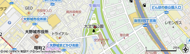 大文字公園周辺の地図