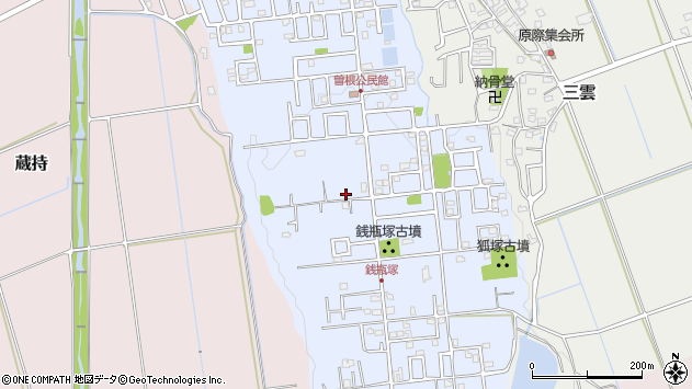 〒819-1561 福岡県糸島市曽根の地図