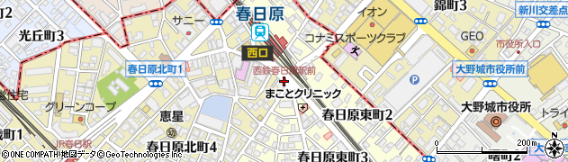 西鉄春日原駅前周辺の地図