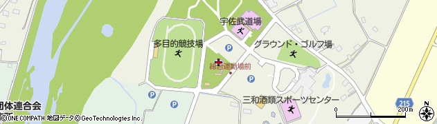 宇佐弓道場周辺の地図