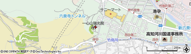 高知県高知市六泉寺町165周辺の地図
