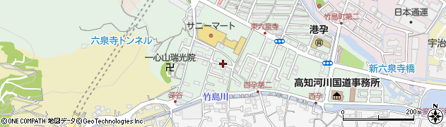 高知県高知市六泉寺町周辺の地図