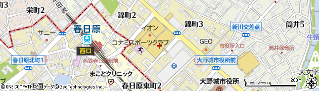キャンパス大野城サティ店周辺の地図