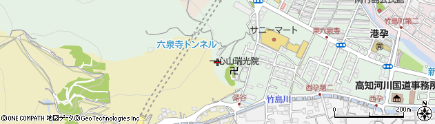 高知県高知市六泉寺町184周辺の地図