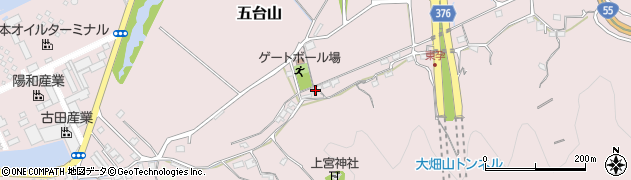 高知県高知市五台山375周辺の地図