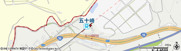 愛媛県喜多郡内子町周辺の地図