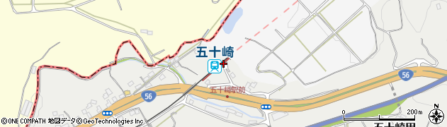 五十崎駅周辺の地図