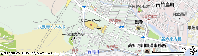 ミッキークリーニング　サニーマート六泉寺店周辺の地図