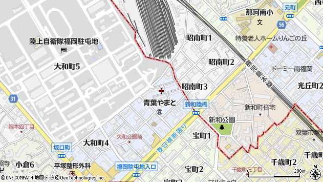 〒816-0874 福岡県春日市大和町の地図