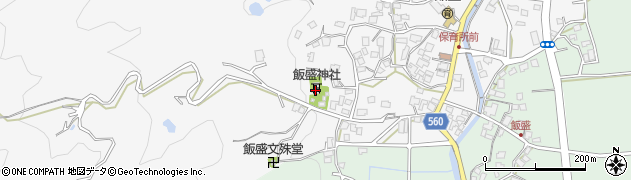 飯盛神社周辺の地図