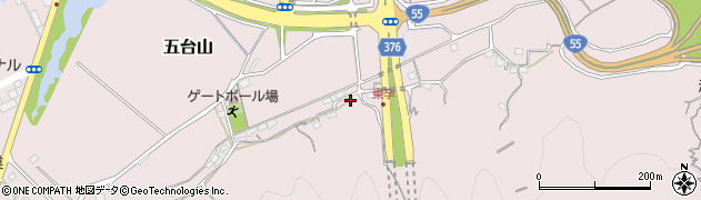 高知県高知市五台山456周辺の地図