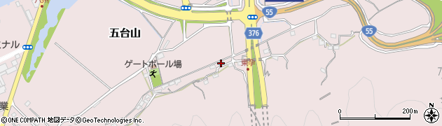 高知県高知市五台山458周辺の地図