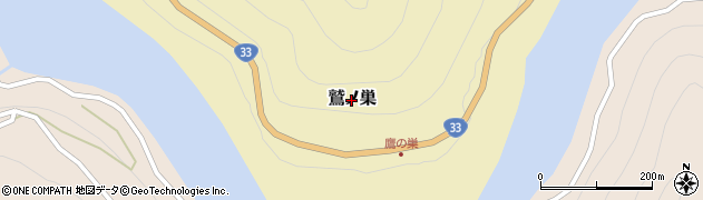 高知県仁淀川町（吾川郡）鷲ノ巣周辺の地図