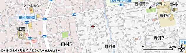 餅田1号公園周辺の地図