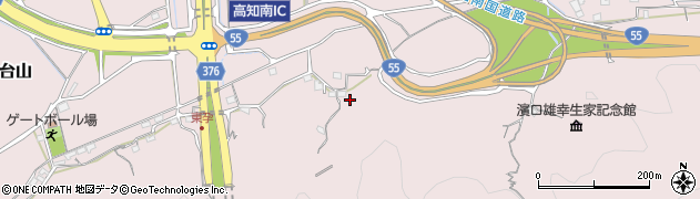 高知県高知市五台山4445周辺の地図